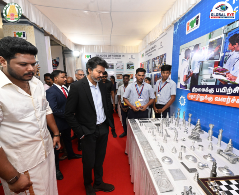 கிண்டி அரசு தொழிற்பயிற்சி நிலைய வளாகத்தில் அசத்தலான கண்காட்சி அரங்குகள்!